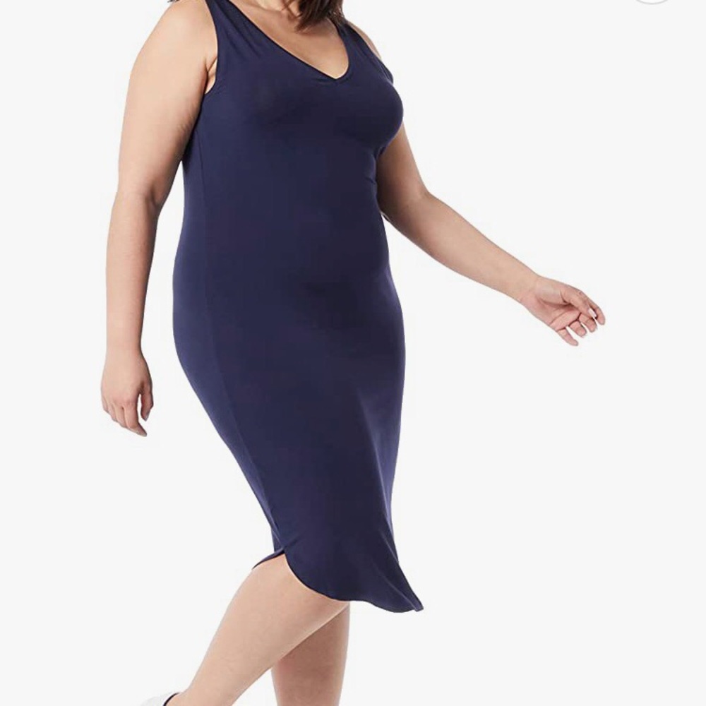 Daily Ritual Women's Jersey Standard-Fit Sleeveless V-Neck Midi Dress